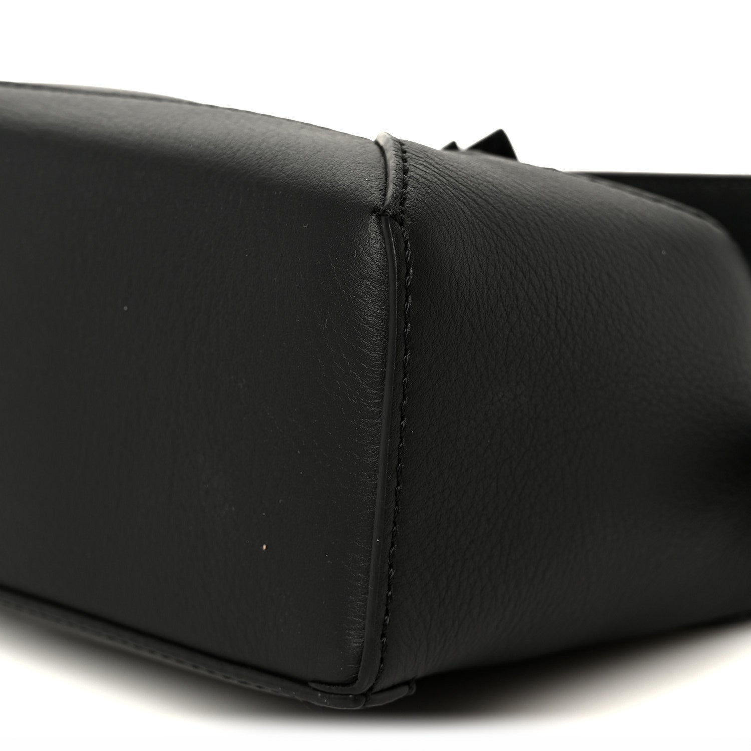 Calfskin Mini Puzzle Edge Bag Black