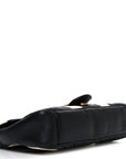 Calfskin Matelasse Medium GG Marmont Shoulder Bag Black White
