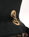 Calfskin Matelasse Small GG Marmont Shoulder Bag Black