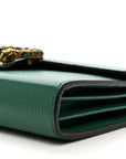 Calfskin Mini Dionysus Chain Wallet Emerald
