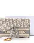 Oblique Slim Saddle Pouch Grey