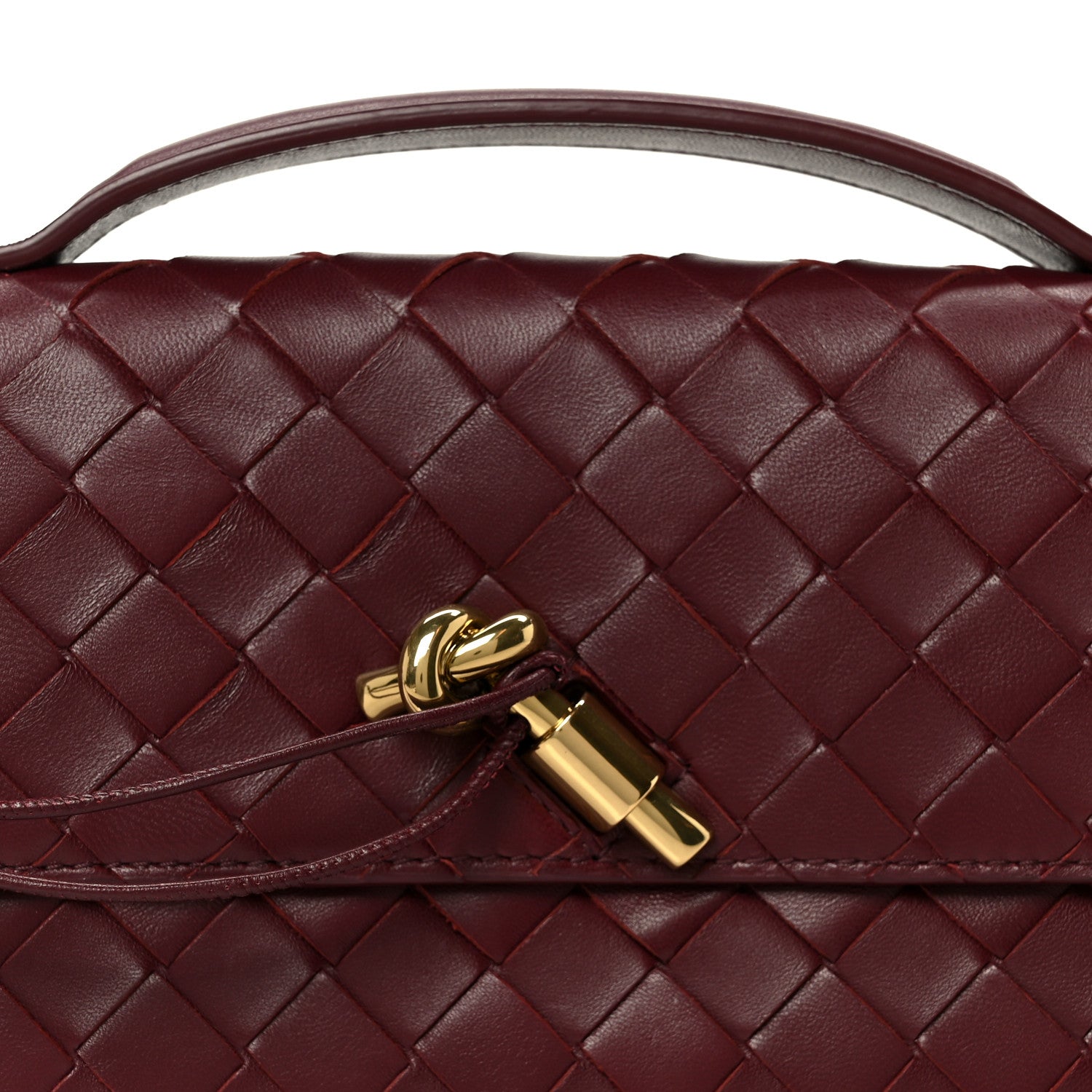 Nappa Intrecciato Long Andiamo Top Handle Clutch Barolo