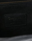 Calfskin Macro Cannage Medium Book Tote Black
