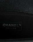 Caviar Quilted Small Boy Flap Black