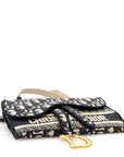 Oblique Slim Saddle Pouch Blue