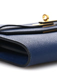 Epsom Kelly Wallet To Go Bleu Saphir