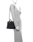 Nappa Intrecciato Small Andiamo With Chain Shoulder Bag Black