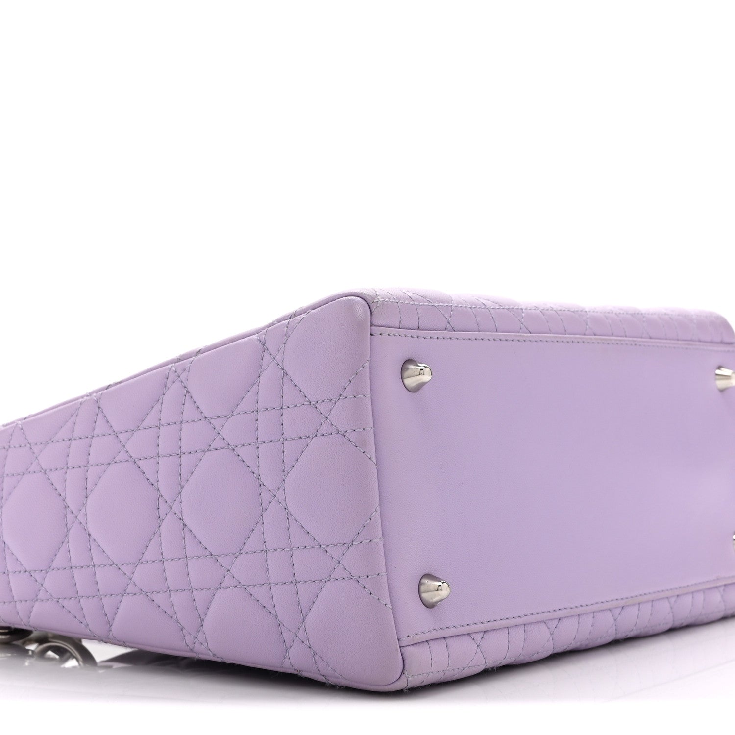 Lambskin Cannage Medium Lady D1OR Purple