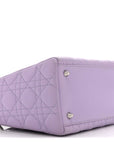 Lambskin Cannage Medium Lady D1OR Purple