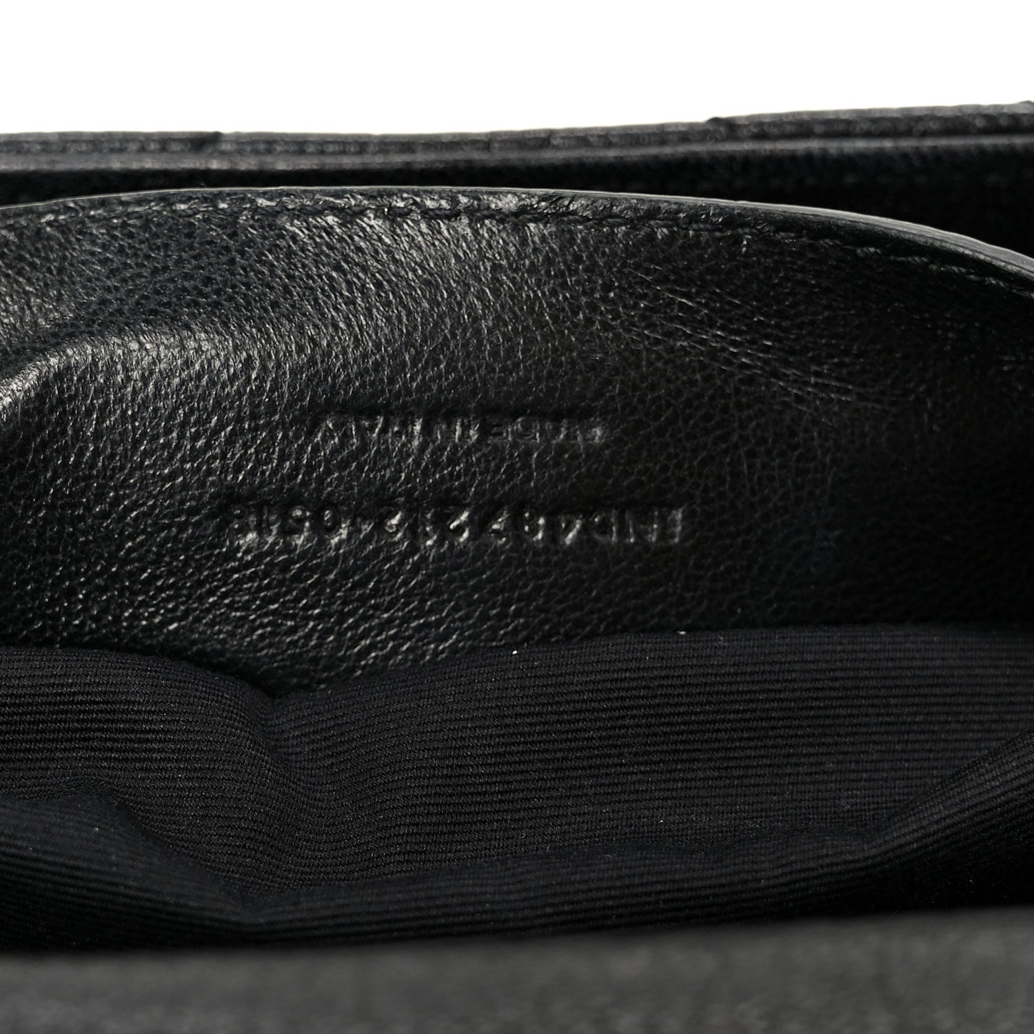 Sheepskin Matelasse Chevron Monogram Large College Satchel Black