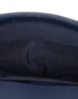 Calfskin Chevron Quilted Braided Small Boy Flap White Navy