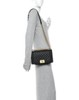 Caviar Quilted Medium Boy Flap Black