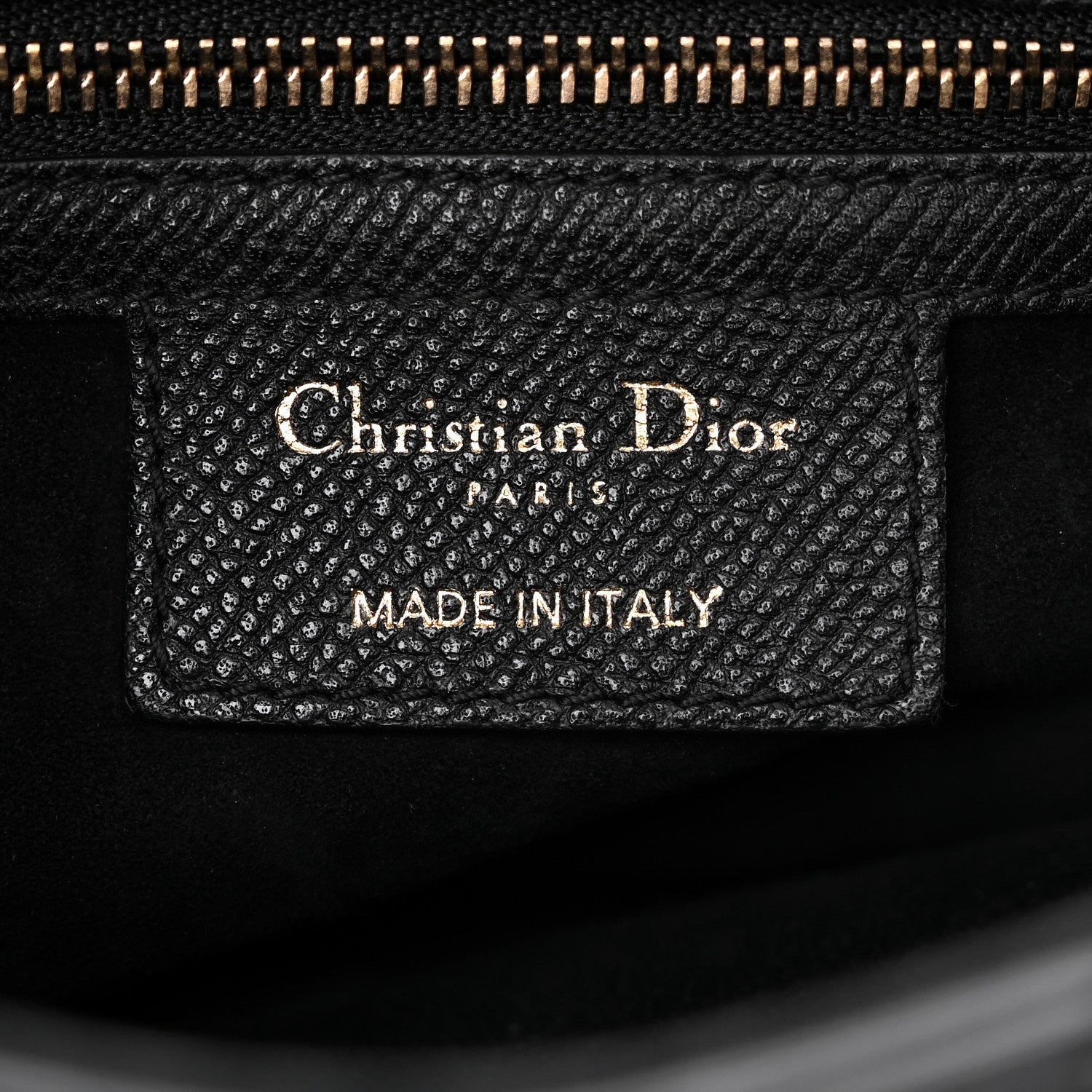 Grained Calfskin Saddle Bag Black