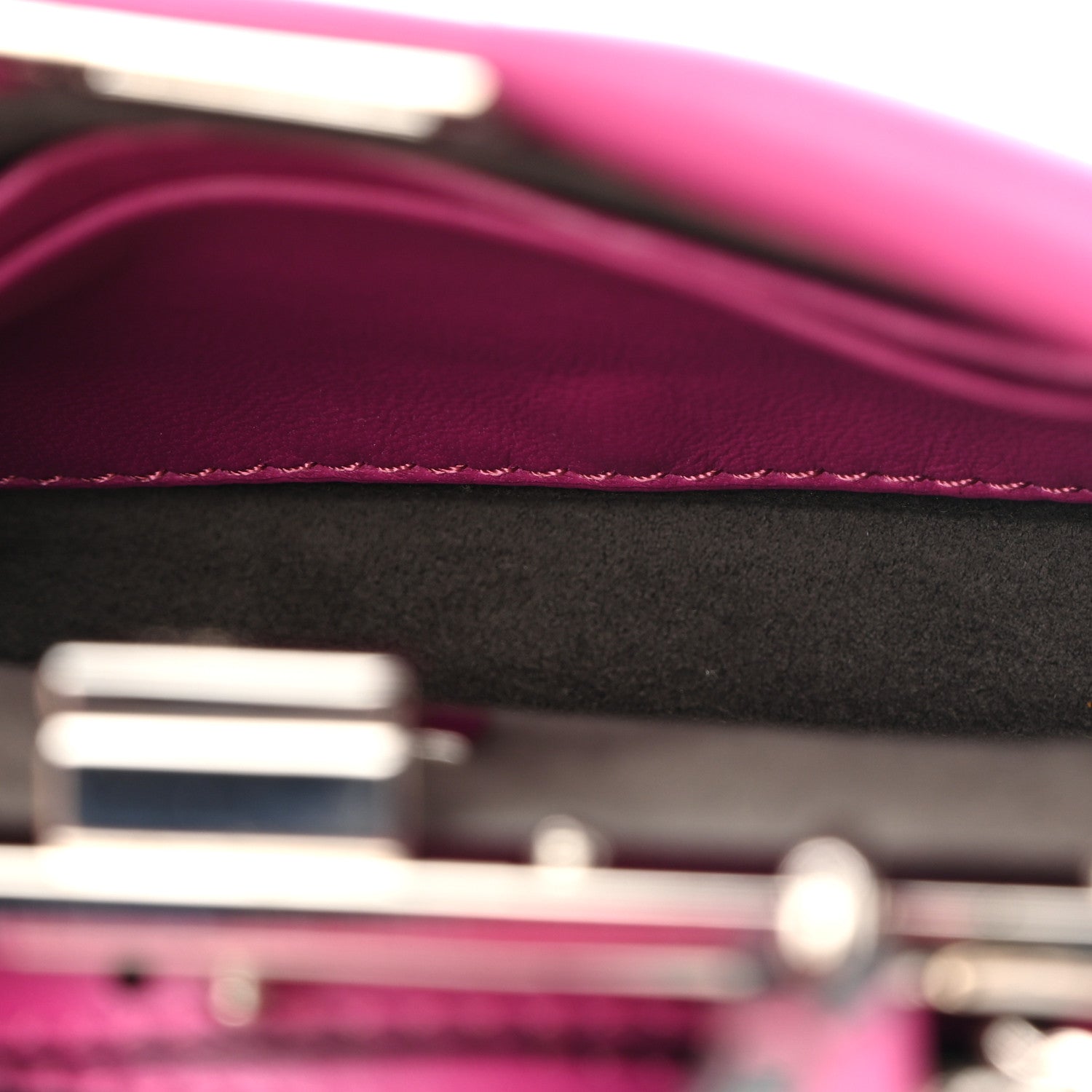 Nappa Micro Peekaboo Iconic Satchel Magenta