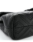 Soft Calfskin Matelasse Medium GG Marmont Shoulder Bag Black