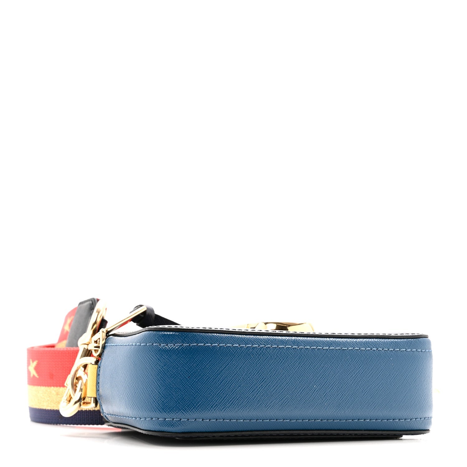 Saffiano Small Snapshot Camera Bag Navy Multicolor