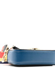 Saffiano Small Snapshot Camera Bag Navy Multicolor