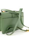 Smooth Calfskin 30 Montaigne Flap Bag Mint Green
