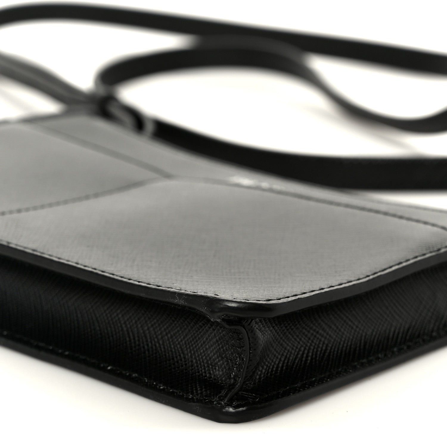 Saffiano Crossbody Bag Black