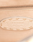 Cuoio Romano Snakeskin Selleria Mini Peekaboo Iconic Satchel White Stone