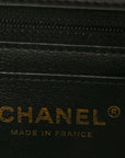 Lambskin Quilted Mini Rectangular Flap Black