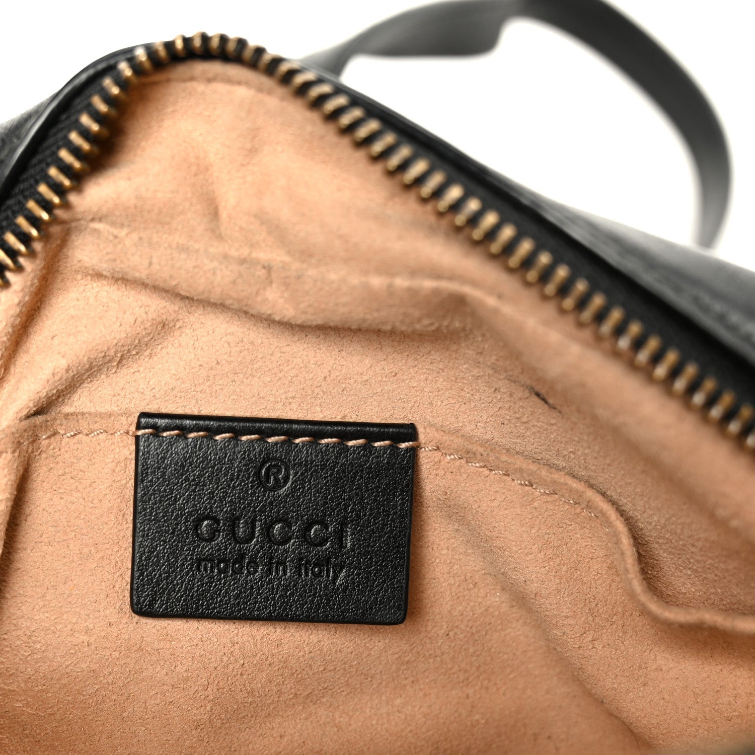 Calfskin Matelasse Mini GG Marmont Chain Shoulder Bag Black