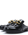 Glossy Calfskin Monsieur Loafers 37 Black