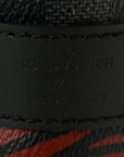 Damier Graphite Rope Keepall Bandouliere 45 Red
