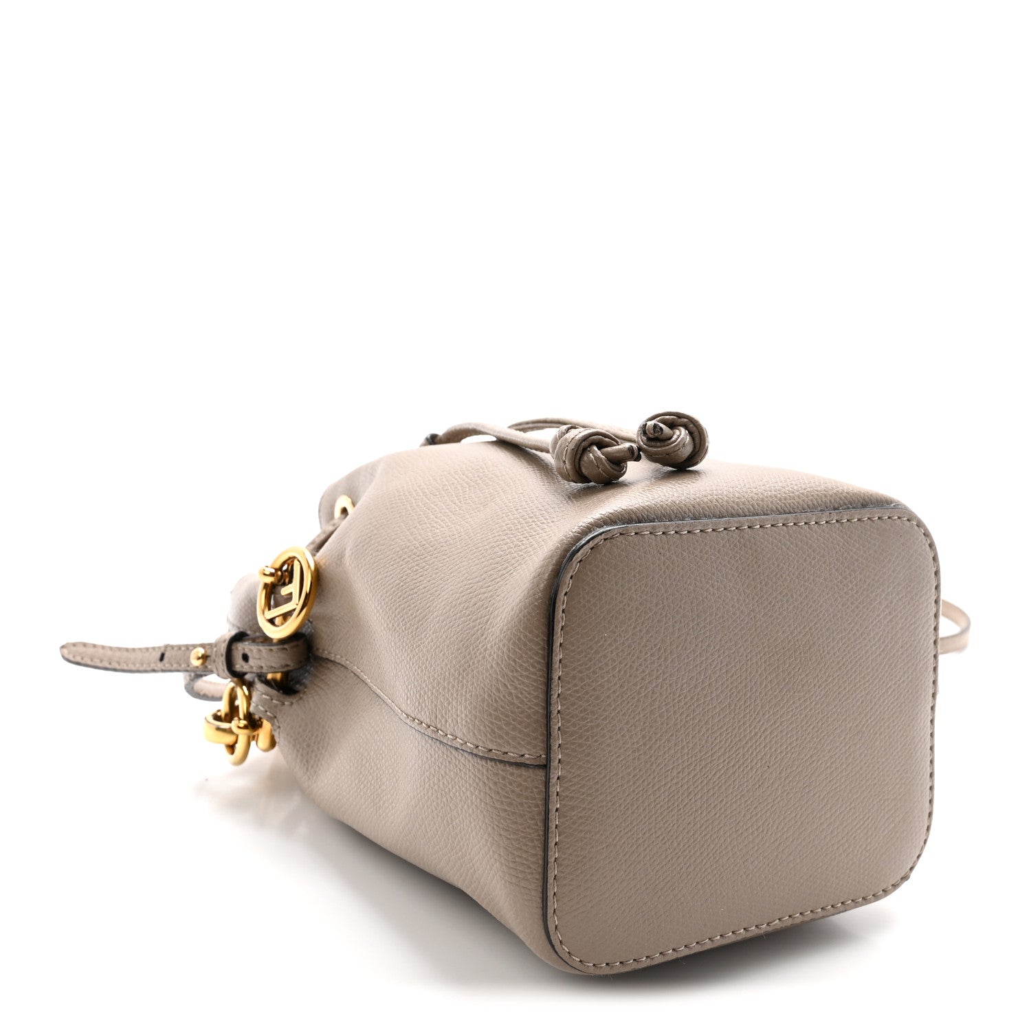 Vitello Cruise F is FNDI Mini Mon Tresor Bucket Bag Tortora