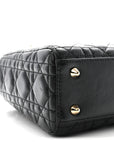 Lambskin Cannage Small My ABCD1OR Lady D1OR Black