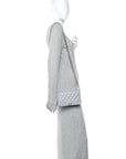 Caviar Quilted Boy Wallet On Chain WOC Grey