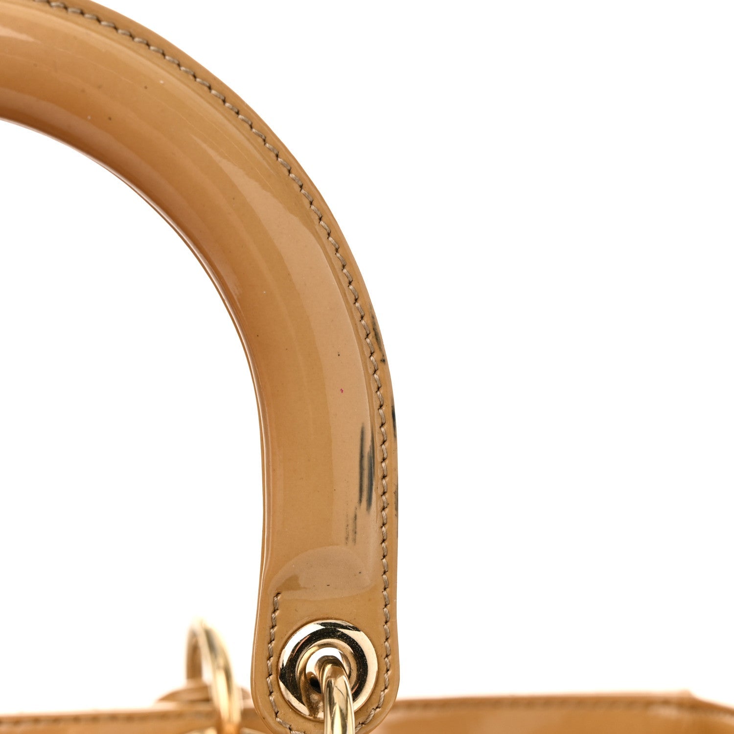 Patent Cannage Large Lady D1OR Dark Beige