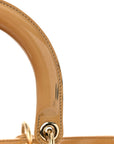 Patent Cannage Large Lady D1OR Dark Beige