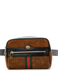 Suede Small Ophidia Belt Bag 85 34 Brown