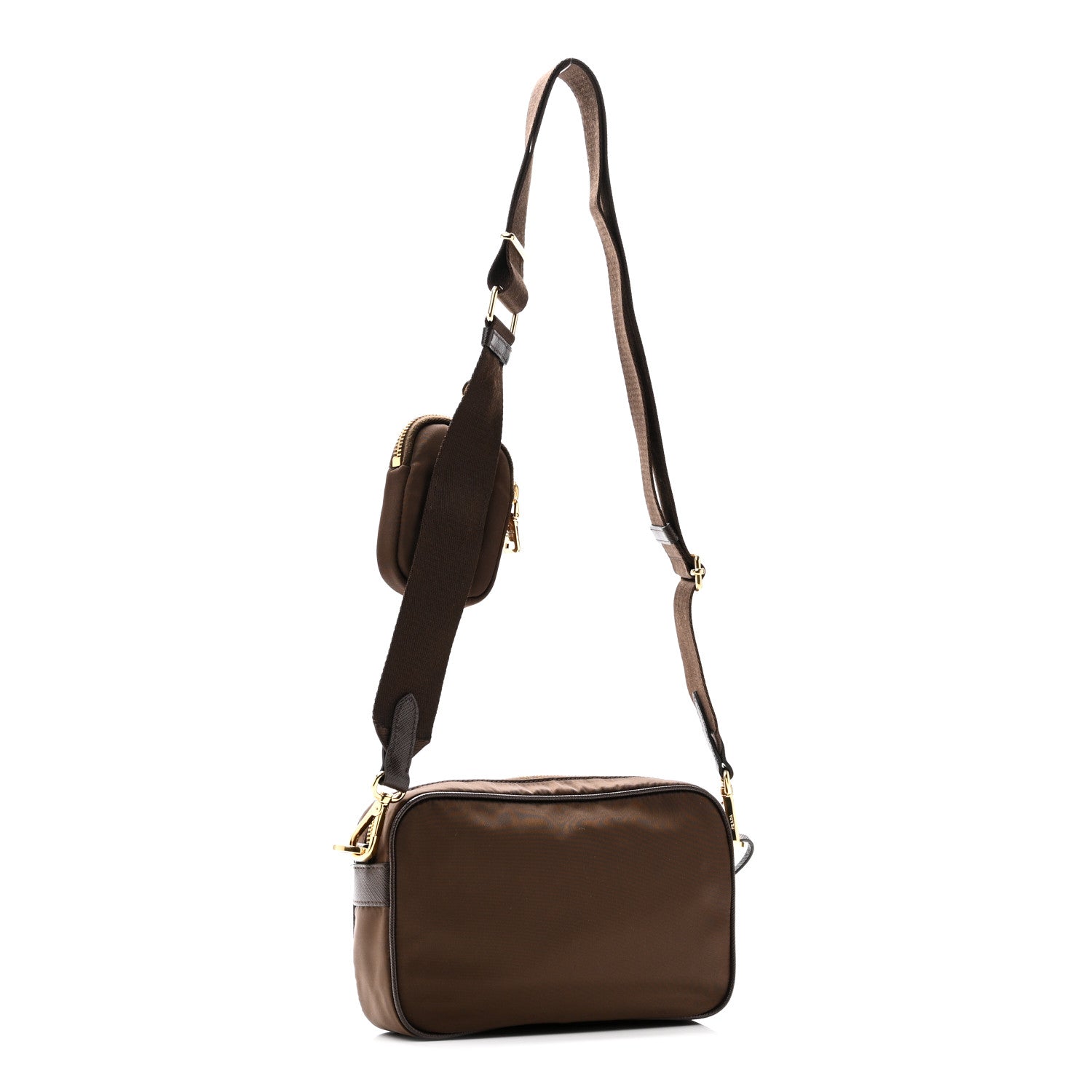 Re-Nylon Saffiano Mini Shoulder Bag Sienna