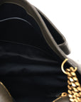 Grained Lambskin Monogram Large Niki Chain Satchel Light Musk