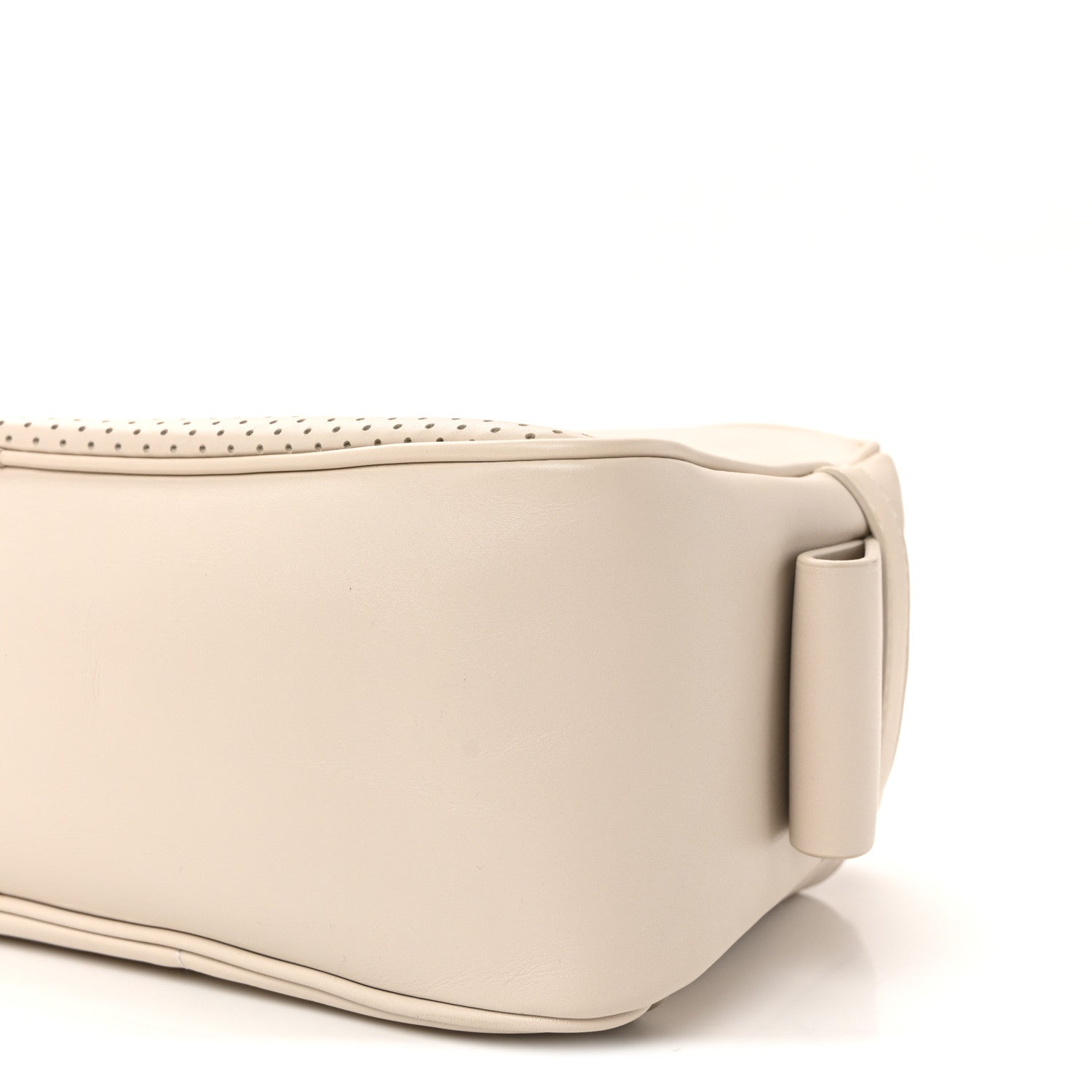 Perforated Calfskin Leggero Intrecciato Belt Bag Mist Plaster