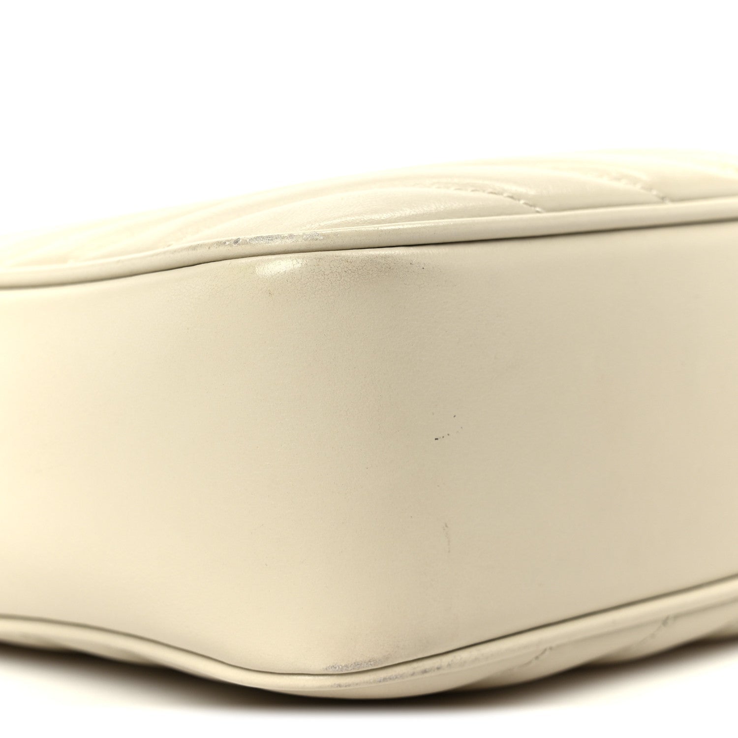 Calfskin Matelasse Monogram Lou Camera Bag Crema Soft