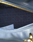 Lambskin Cannage Medium Lady D1OR Denim Blue