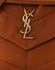 Canvas Quilted Small Loulou Puffer Monogram Chain Satchel Hot Rust