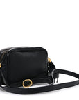 Pebbled Calfskin Small Soho Disco Bag Black