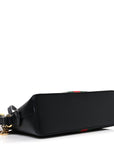 Calfskin GG Web Small Ophidia Dome Shoulder Bag Black