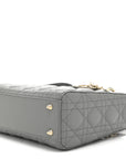 Lambskin Cannage Small My ABCD1OR Lady D1OR Grey