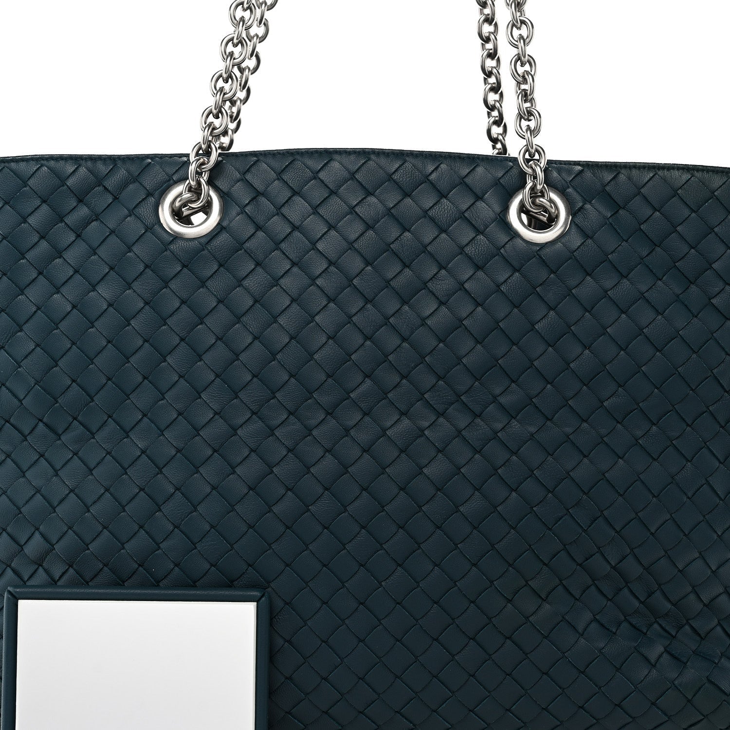 Nappa Intrecciato Medium Classic Chain Strap Tote Mallard