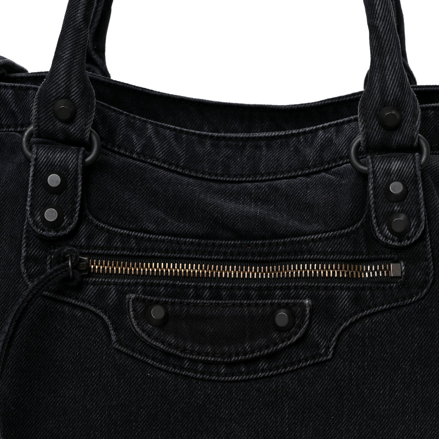 Washed Denim Classic Hardware Medium Le City Black