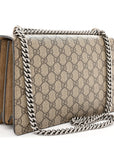GG Supreme Monogram Small Dionysus Shoulder Bag Taupe