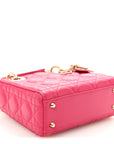 Lambskin Cannage Mini Lady D1OR Pink