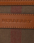 Canvas Mega Check Mini Ashby Tassel Crossbody Saddle Brown