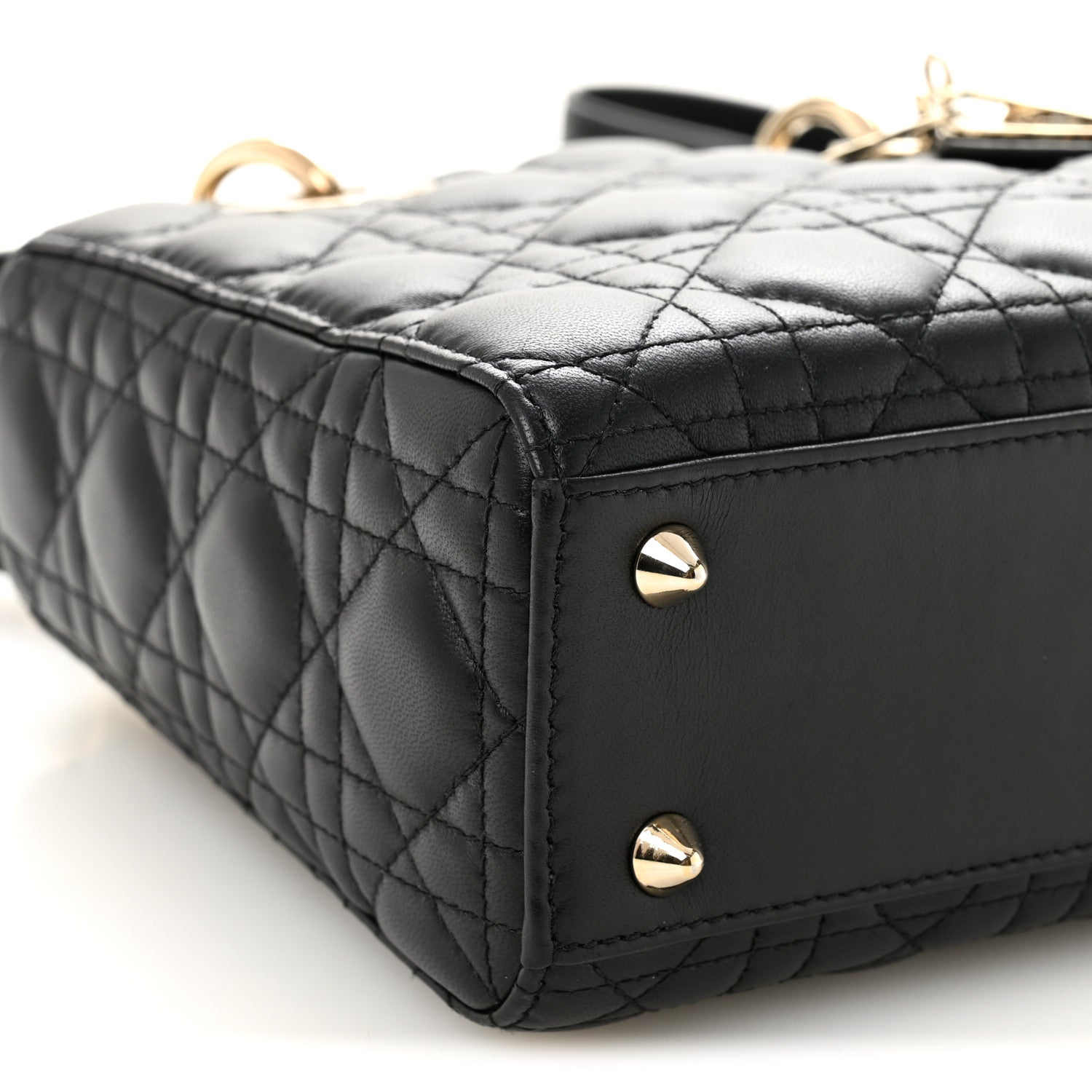 Lambskin Cannage Small My ABCD1OR Lady D1OR Black