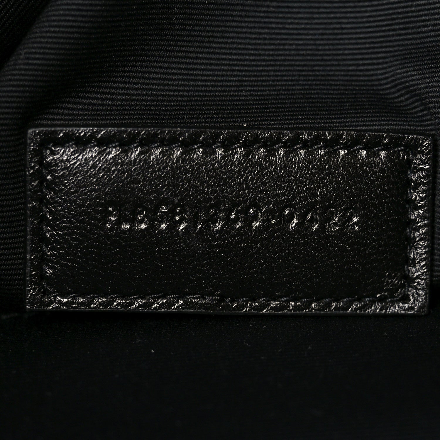 Linen Canvas Rive Gauche Zipped Pouch Black